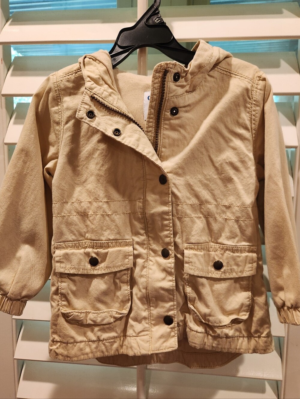 Old Navy Kids Hooded Anorak Jacket - Beige